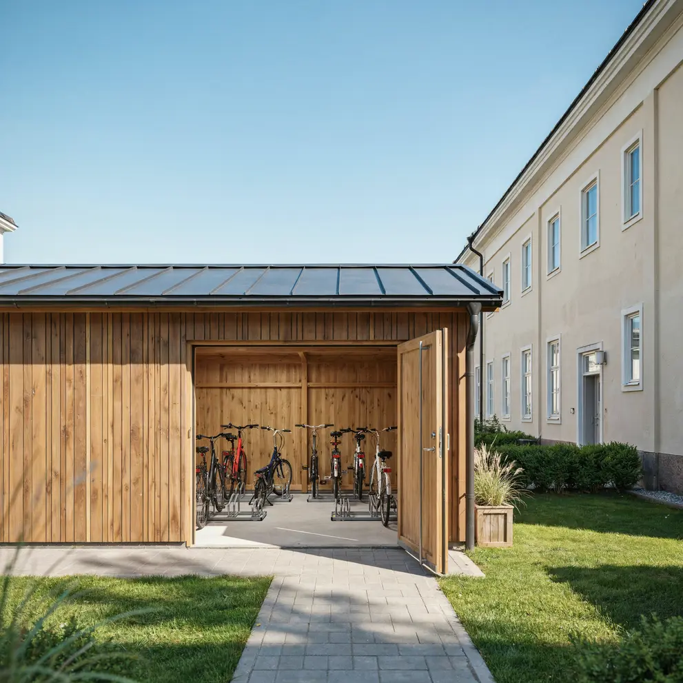 bygga cykelforrad cykelgarage i huddinge glomsta segeltorp stuvsta trangsund stockholm